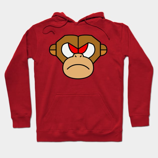 Angry Geometric Monkey Hoodie by Soomz